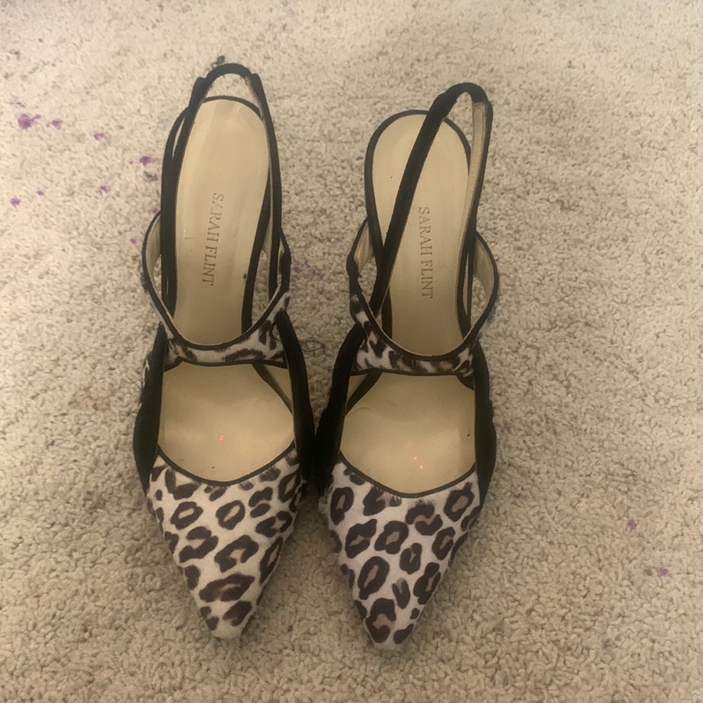 Authentic Pre-loved Beautiful Sarah Flint slingback heels!